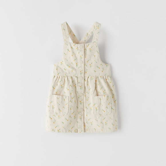 Zara Floral Twill Dress - Picture 2 of 4